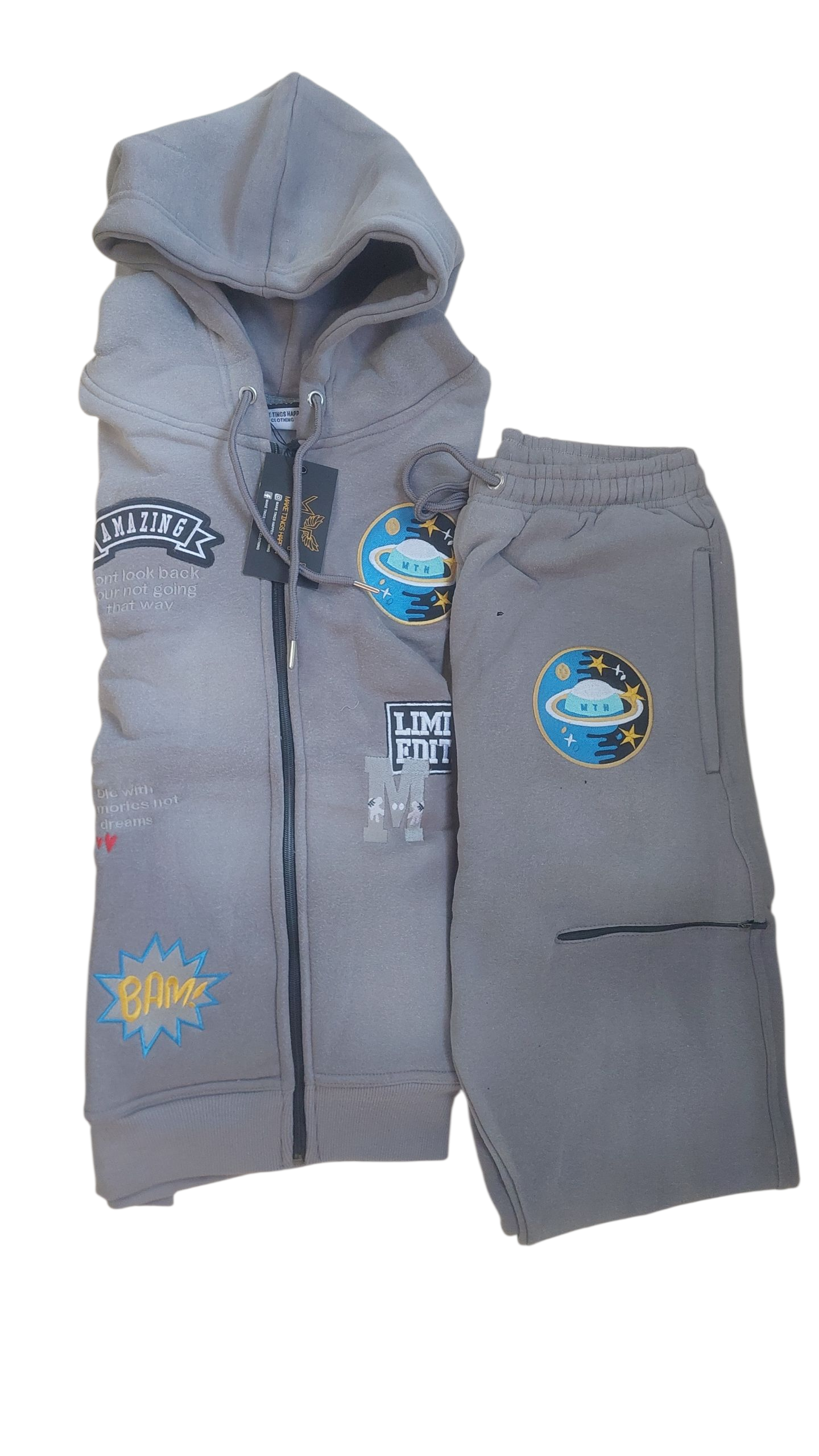 MTH acid wash tracksuits