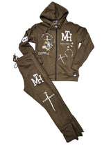 MTH Brand Olive Green Hoodie & Sweatpants