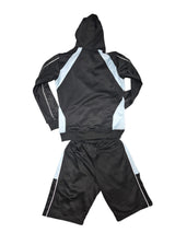 MTH Black & White Sportswear Set with Checkered Accents and Star Logo for Men