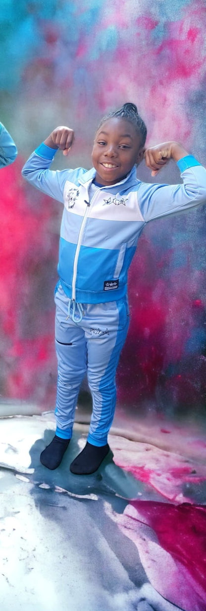 TRIO SKY BLUE TRACKSUITS