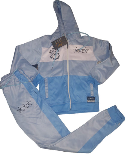 TRIO SKY BLUE TRACKSUITS