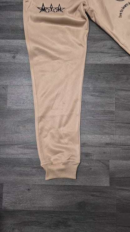MTH M Brand Blue Hoodie & Joggers Set with Logo & Star Details for Men