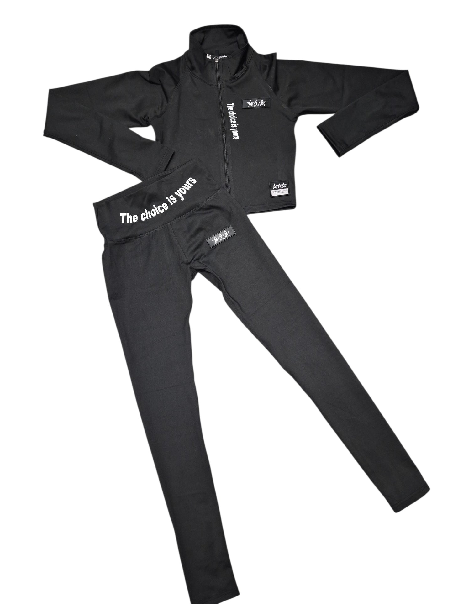 MTH Tights Suits - Black Long Sleeve Top