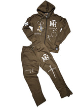 MTH Brand Olive Green Hoodie & Sweatpants